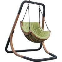 AXI Capri HÃngestuhl mit Gestell aus Holz | HÃngesessel / HÃngeschaukel GrÃ¼n fÃ¼r den Garten | Outdoor Lounge Stuhl fÃ&fr