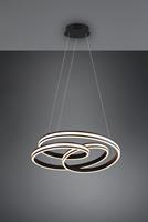 Trio LED-Pendelleuchte, schwarz Â´gedrehtÂ´ Â¦ schwarz Â¦ MaÃŸe (cm): H: 150  Ã: [60.0]  - MÃ¶bel Kraft