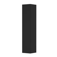 INK Badkamerkast - 35x35x169cm - 1 deur - links en rechtsdraaiend - greeploos - MDF lak zwart mat 1241156