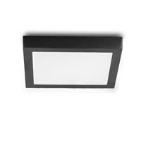 Groenovatie LED Paneel Plafondlamp 12W, Vierkant 17x17cm, Opbouw, Warm Wit, Zwart