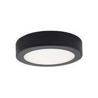 Groenovatie LED Paneel Plafondlamp 12W, Rond Ã¢ÂŒÂ17cm, Opbouw, Warm Wit, Zwart