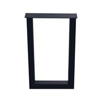 Furniture Legs Europe Zwarte U barpoot hoogte 100 cm (koker 8 x 8)