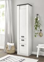 Premium Collection By Home Affaire Stauraumschrank SHERWOOD, in modernem Holz Dekor, mit Apothekergriffen aus Metall, HÃ¶he 201 cm