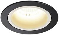 SLV NUMINOS M 1003872 LED-inbouwlamp Zwart 17.5 W Warmwit Geschikt voor plafondmontage