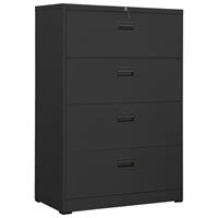 vidaXL Aktenschrank Anthrazit 90x46x134 cm Stahl 