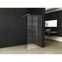 Wiesbaden Slim glaswand 160x200cm met 8mm helder nano glas zonder profiel en stabilisatiestang 20.3487