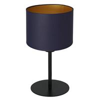 Euluna Tafellamp Soho, cilindrisch hoogte 34cm blauw/goud