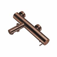 Qisani Flow thermostatische opbouw badkraan Geborsteld Copper 25608.05