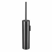 Qisani Flow toiletborstel met houder wand Geborsteld Gun Metal 25631.04