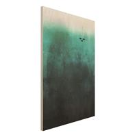 Bilderwelten Holzbild Fische in der Tiefsee