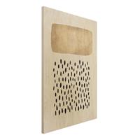 Bilderwelten Holzbild Geometrische Punkte I