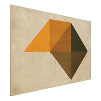 Bilderwelten Holzbild Geometrisches Trapez