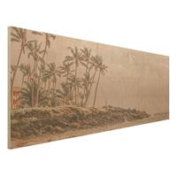 Bilderwelten Holzbild Aloha Hawaii Strand