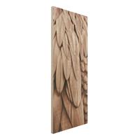 Bilderwelten Holzbild Federn in Rosegold