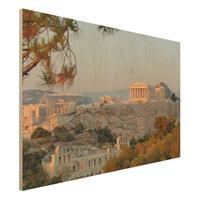 Bilderwelten Holzbild Architektur & Skyline - Querformat 3:2 Akropolis