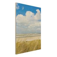 Bilderwelten Holzbild Natur & Landschaft - Hochformat 3:4 An der NordseekÃ¼ste