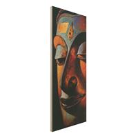 Bilderwelten Holzbild Spirituell - Hochformat Schmal Bombay Buddha