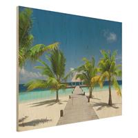 Bilderwelten Holzbild Natur & Landschaft - Querformat 4:3 Catwalk To Paradise