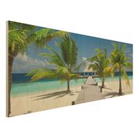 Bilderwelten Holzbild Natur & Landschaft - Panorama Catwalk To Paradise