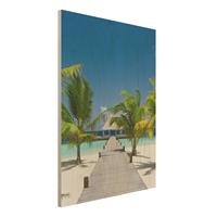 Bilderwelten Holzbild Natur & Landschaft - Hochformat 3:4 Catwalk To Paradise