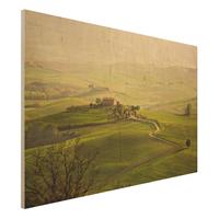 Bilderwelten Holzbild Natur & Landschaft - Querformat 3:2 Chianti Toskana
