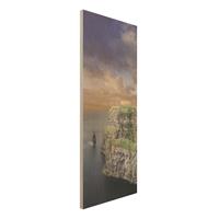 Bilderwelten Holzbild Natur & Landschaft - Hochformat Schmal Cliffs Of Moher
