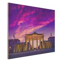 Bilderwelten Holzbild Architektur & Skyline - Querformat 4:3 Das ist Berlin!