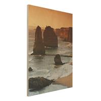 Bilderwelten Holzbild Natur & Landschaft - Hochformat 3:4 Die zwÃ¶lf Apostel von Australien