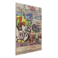 Bilderwelten Holzbild Kinderzimmer - Hochformat 3:4 Graffiti