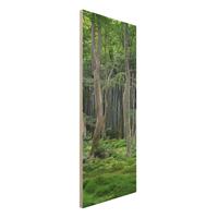 Bilderwelten Holzbild Natur & Landschaft - Hochformat Schmal Japanischer Wald