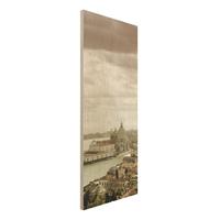 Bilderwelten Holzbild Architektur & Skyline - Hochformat Schmal Lagune von Venedig