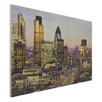 Bilderwelten Holzbild Architektur & Skyline - Querformat 3:2 London City