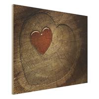 Bilderwelten Holzbild - Querformat 4:3 Natural Love