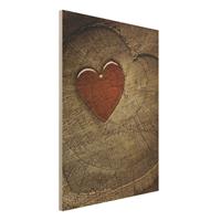 Bilderwelten Holzbild - Hochformat 3:4 Natural Love
