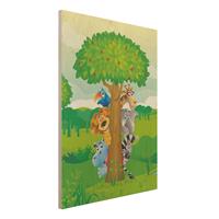 Bilderwelten Holzbild Natur & Landschaft - Hochformat 3:4 No.BF1 Dschungeltiere