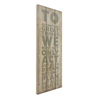 Bilderwelten Holzbild Spruch - Hochformat Schmal No.RS179 Great Things