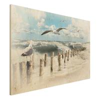 Bilderwelten Holzbild Natur & Landschaft - Querformat 3:2 No.YK3 Absolut Sylt
