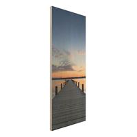 Bilderwelten Holzbild Natur & Landschaft - Hochformat Schmal Ort der Ruhe