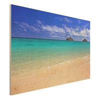 Bilderwelten Holzbild Natur & Landschaft - Querformat 3:2 Paradise Beach