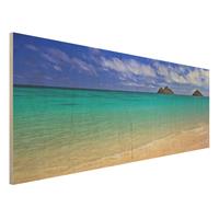Bilderwelten Holzbild Natur & Landschaft - Panorama Paradise Beach