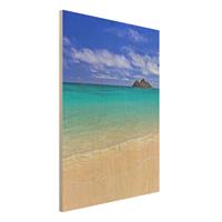 Bilderwelten Holzbild Natur & Landschaft - Hochformat 3:4 Paradise Beach