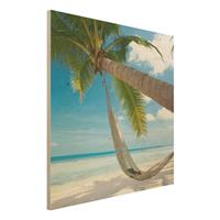 Bilderwelten Holzbild Natur & Landschaft - Quadrat Relaxing Day