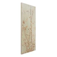 Bilderwelten Holzbild Pastellknospen am Wildblumenzweig