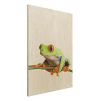 Bilderwelten Holzbild Tiere - Hochformat 3:4 Weatherman