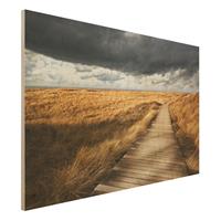 Bilderwelten Holzbild Natur & Landschaft - Querformat 3:2 Weg in den DÃ¼nen