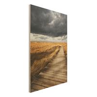 Bilderwelten Holzbild Natur & Landschaft - Hochformat 2:3 Weg in den DÃ¼nen
