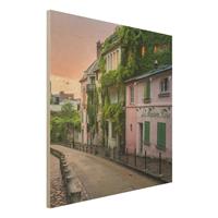 Bilderwelten Holzbild Rosa DÃmmerung in Paris