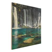 Bilderwelten Holzbild Shiraito Wasserfall