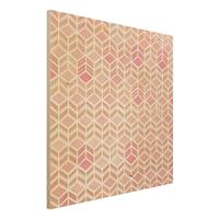 Bilderwelten Holzbild Take the Cake Gold und Rose