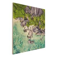 Bilderwelten Holzbild Versteckter Strand